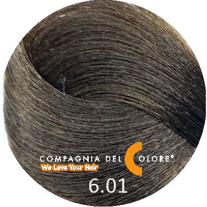 Стойкая низкоаммиачная краска для волос 6.01, 100 мл.