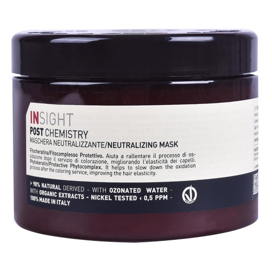 INSIGHT, Нейтрализующая маска для волос Post Chemistry Intech, 500 мл.