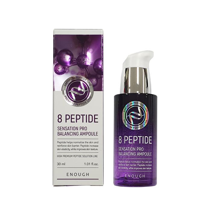 ENOUGH, Восстанавливающая сыворотка с пептидами Enough 8 Peptide Sensation Pro Balancing Ampoule, 30 мл.