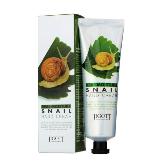 JIGOTT, Крем для рук с муцином улитки Real Moisture Snail Hand Cream, 100 мл.