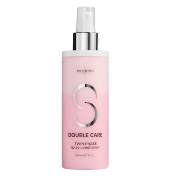 PRODIVA, Двухфазный несмываемый спрей-кондиционер Double Care Twin Phase Spray-Conditioner, 200 мл.