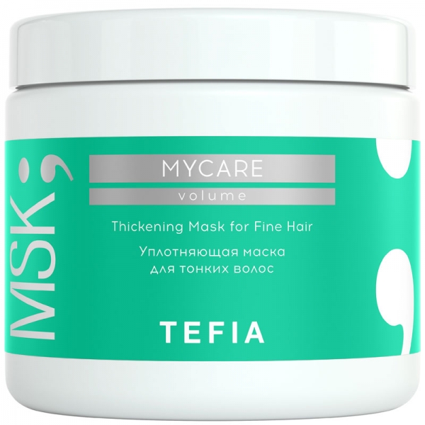 TEFIA, Уплотняющая маска для тонких волос Volume Mycare, 500 мл.
