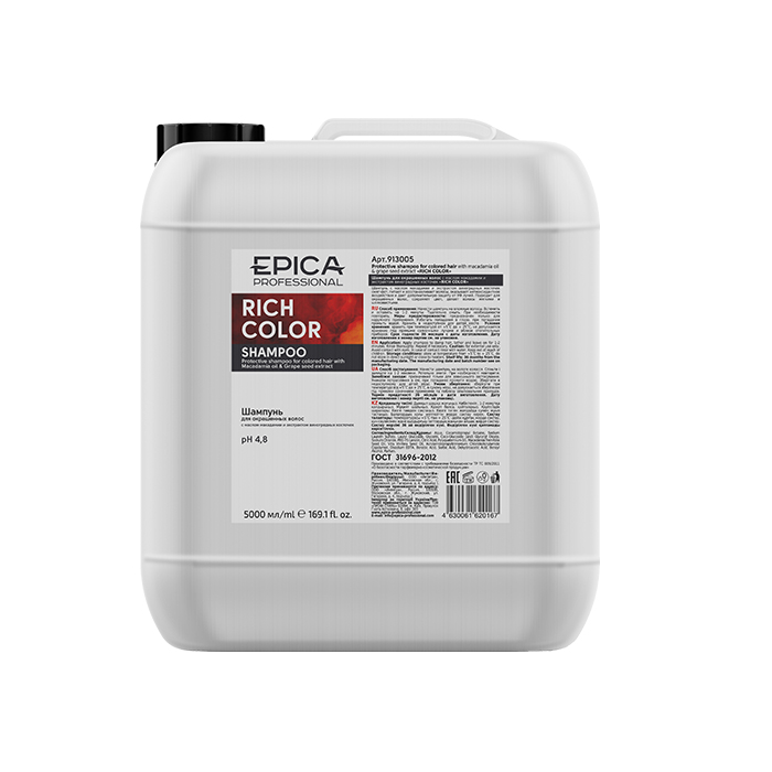 EPICA, Шампунь для окрашенных волос Rich Color, 5000 мл.