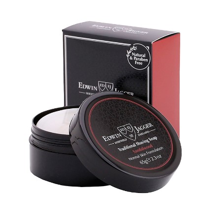 EDWIN JAGGER, Мыло для бритья Sandalwood (Travel Container), 65 гр.