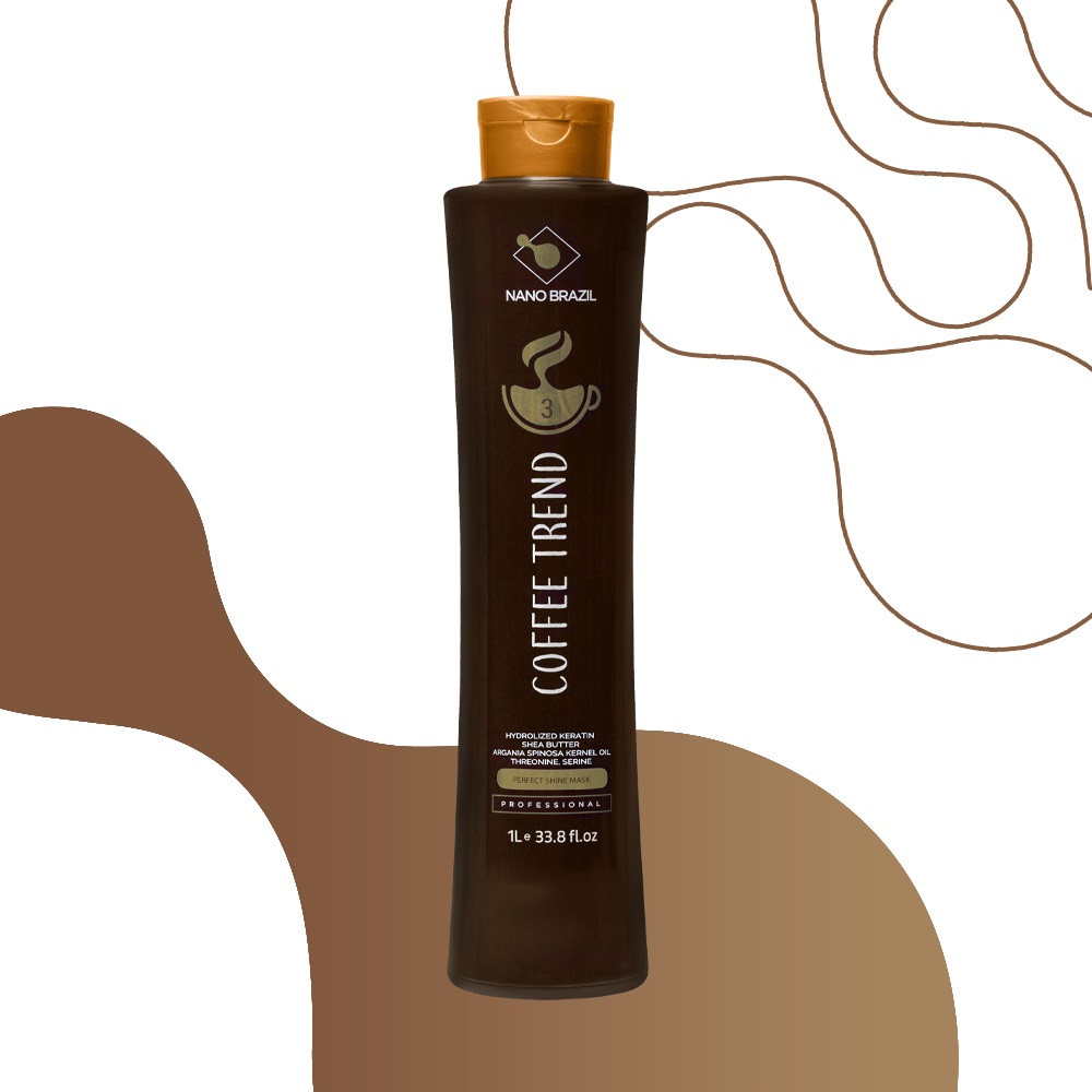 NANO BRAZIL, Завершающая маска Шаг 3 Coffee Trend Perfect Shine Mask, 1000 мл. 