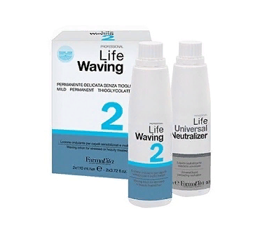 FARMAVITA, Химическая завивка для поврежденных волос в наборе Life Waving Kit "2", 2*110 мл..
