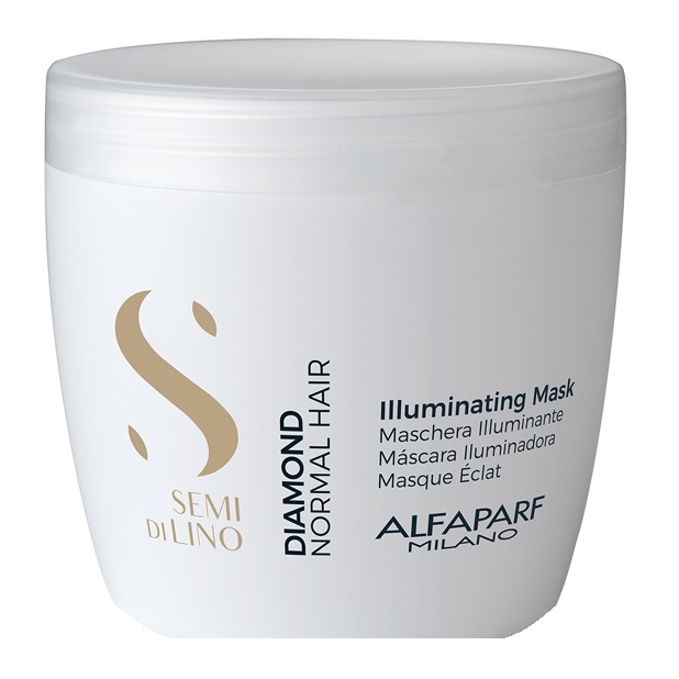 ALFAPARF MILANO, Маска для нормальных волос придающая блеск Semi Di Lino Diamond, 500 мл.