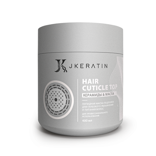 JKERATIN, Липидная маска для глубокого увлажнения и питания волос Hair Cuticle Top, 400 мл.