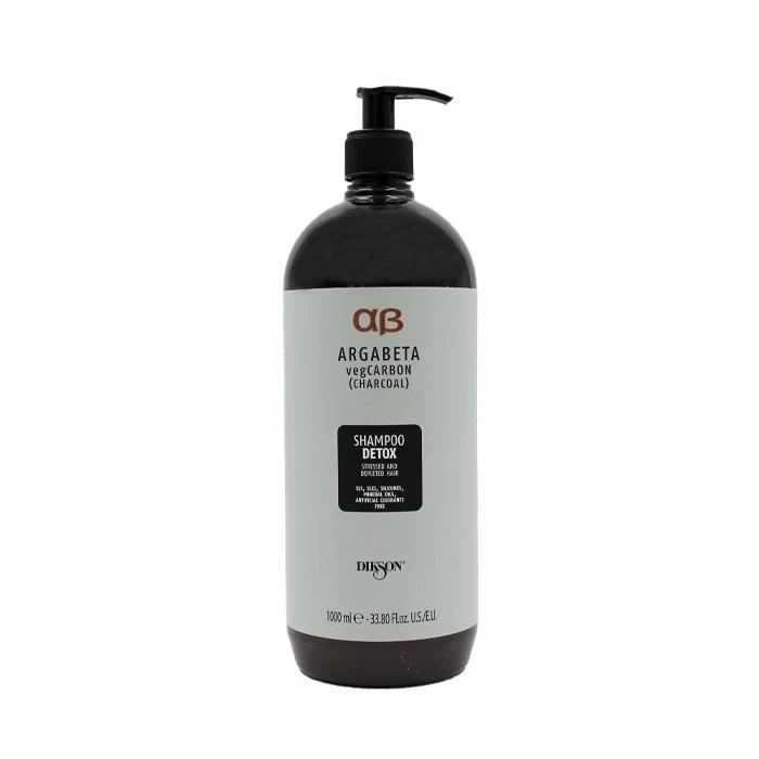 DIKSON, Шампунь для волос подверженных стрессу Shampoo Detox Argabeta VegCarbon, 1000 мл.
