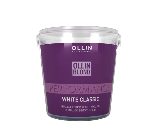 OLLIN, Классический осветляющий порошок белого цвета Blond Performance, 500 г.