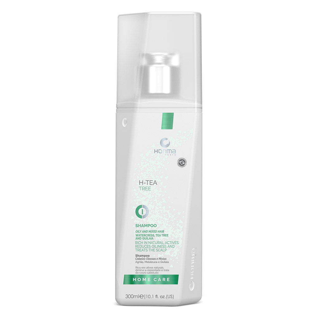 HONMA TOKYO, Нормализирующий шампунь H-Tea Tree Bio-Normalizer Shampoo, 300 мл.