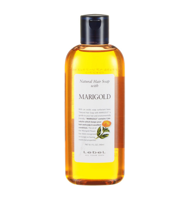 LEBEL, Шампунь для волос с экстрактом календулы и ромашки Natural Hair Soap With Marigold, 240 мл.