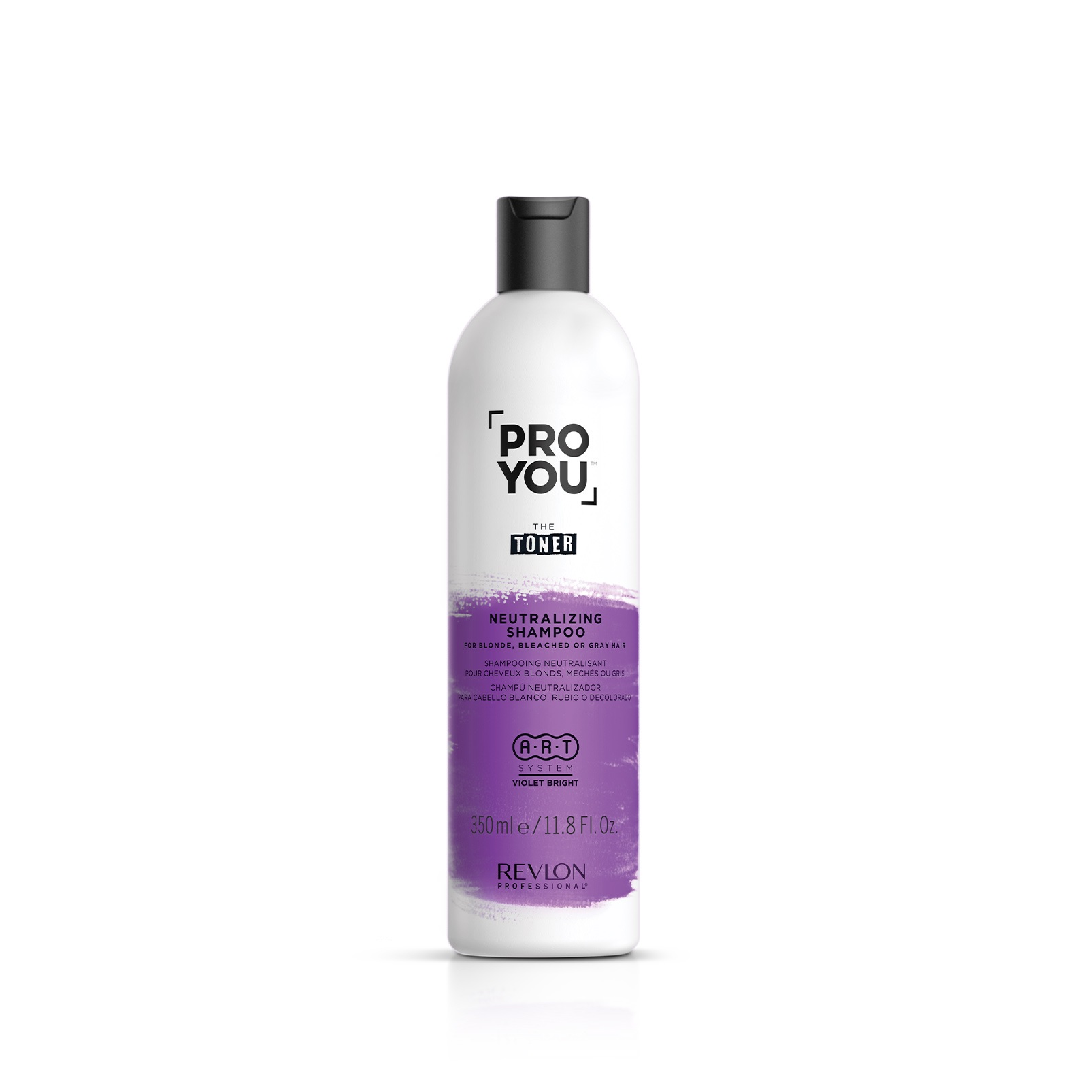 REVLON, Нейтрализующий шампунь для светлых обесцвеченных и седых волос Pro You Toner, 350 мл.