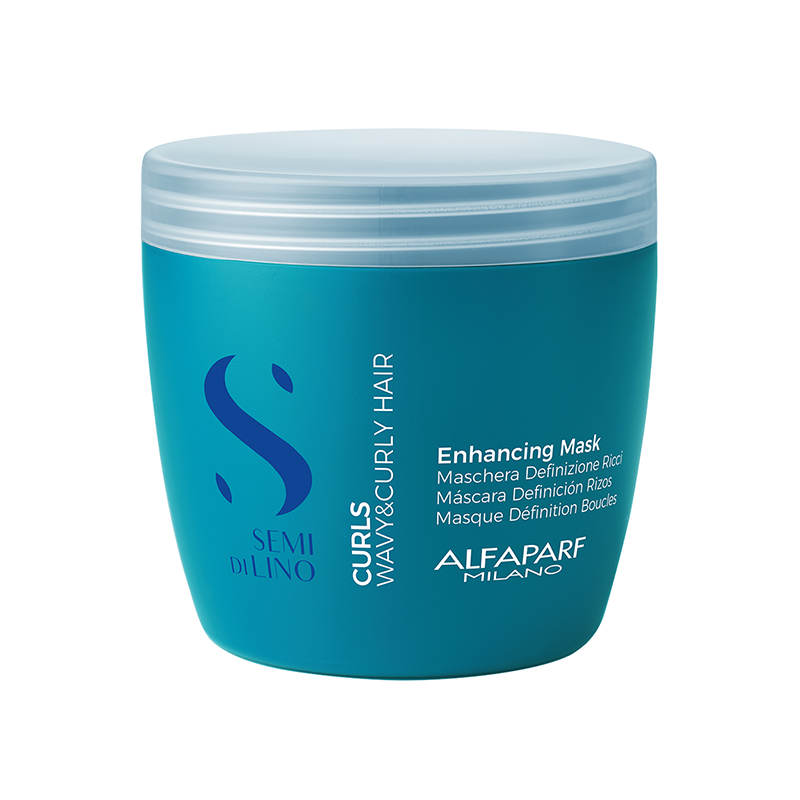 ALFAPARF MILANO, Маска для кудрявых и вьющихся волос Enhancing Mask Semi Di Lino Curls, 500 мл.