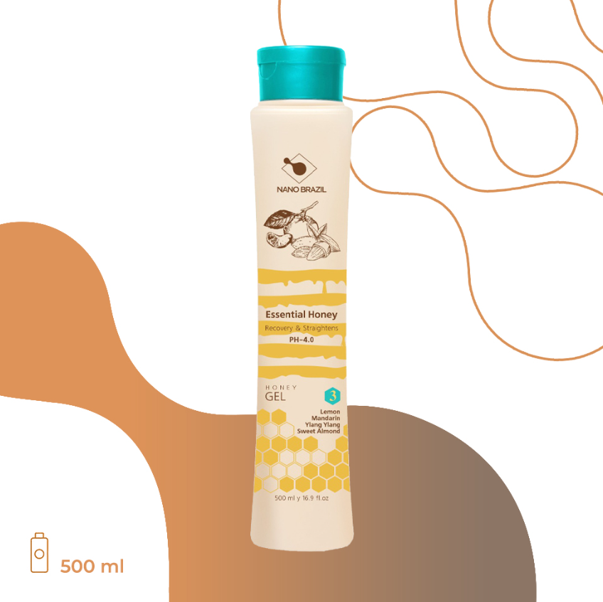 NANO BRAZIL, Гель для волос Шаг 3 Essential Honey Gel, 500 мл.