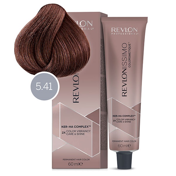 REVLON, Крем-краска для седых волос Revlonissimo Colorsmetique High Coverage 5-41, 60 мл.