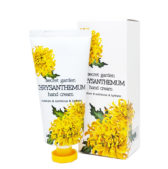 JIGOTT, Крем для рук с экстрактом хризантемы Secret Garden Chrysantheum Hand Cream, 100 мл.
