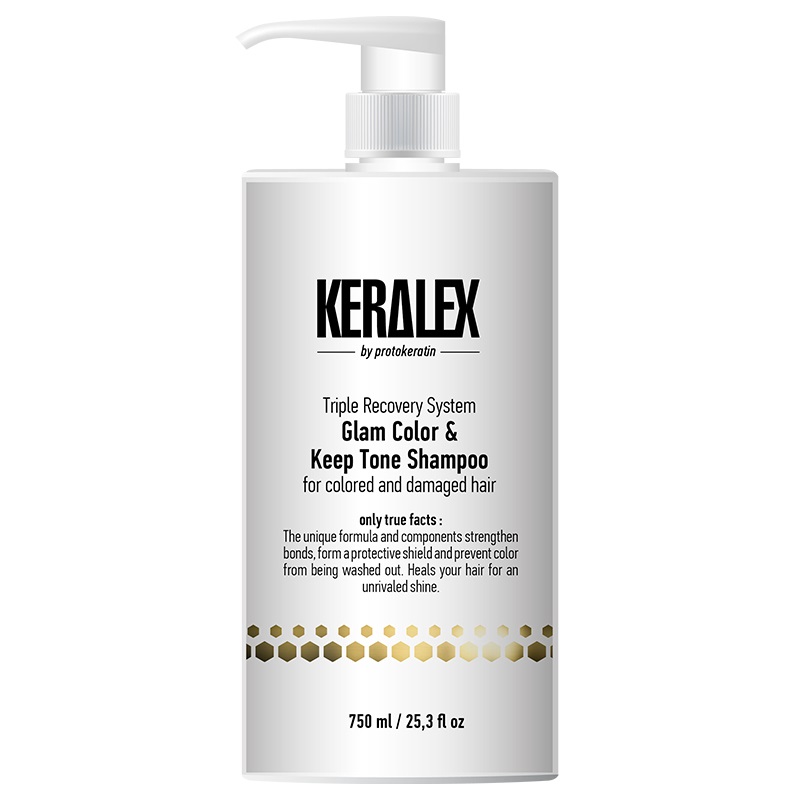 PROTOKERATIN, Шампунь дуо-сияние и защита цвета Keralex Glam Color & Keep Tone Shampoo, 750 мл.