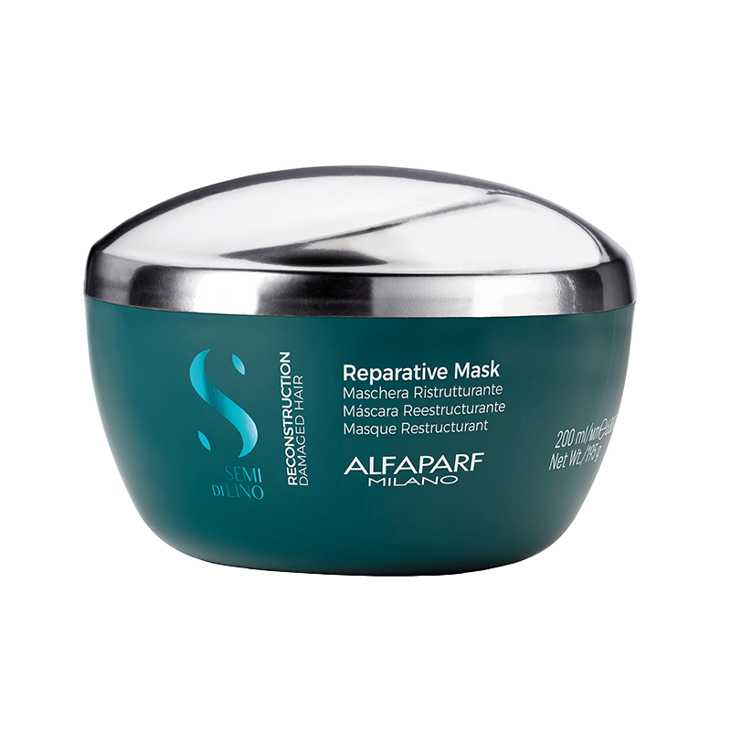 ALFAPARF MILANO, Маска для поврежденных волос Reparative Mask Semi Di Lino Reconstruction, 200 мл.