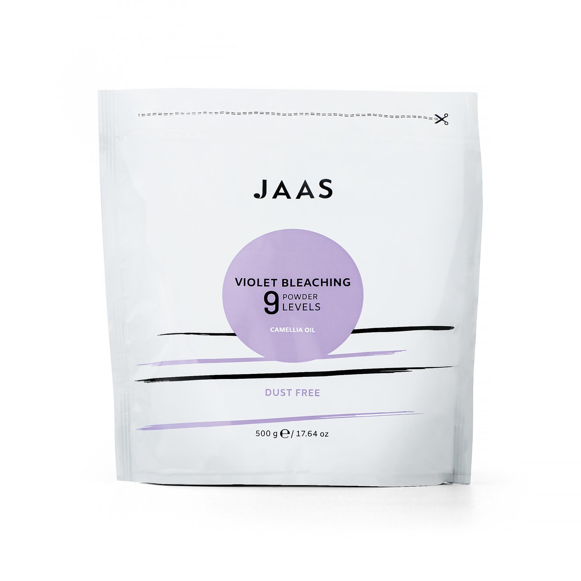 JAAS, Порошок осветляющий для волос Violet Bleaching Powder 9 Levels, 500 гр.