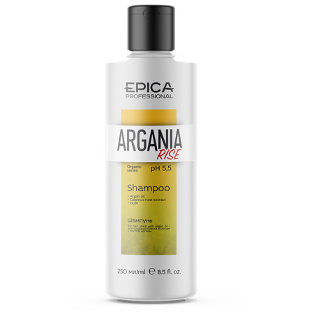 EPICA, Шампунь для придания блеска с маслом арганы Argania Rise Organic, 250 мл.