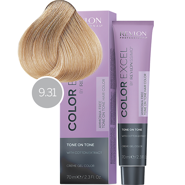 REVLON, Безаммиачная краска для волос Revlonissimo Color Excel 9.31, 70 мл.