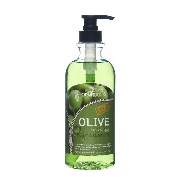 FOODAHOLIC, Гель для душа с экстрактом оливы Essential Body Cleanser #Olive, 750 мл.