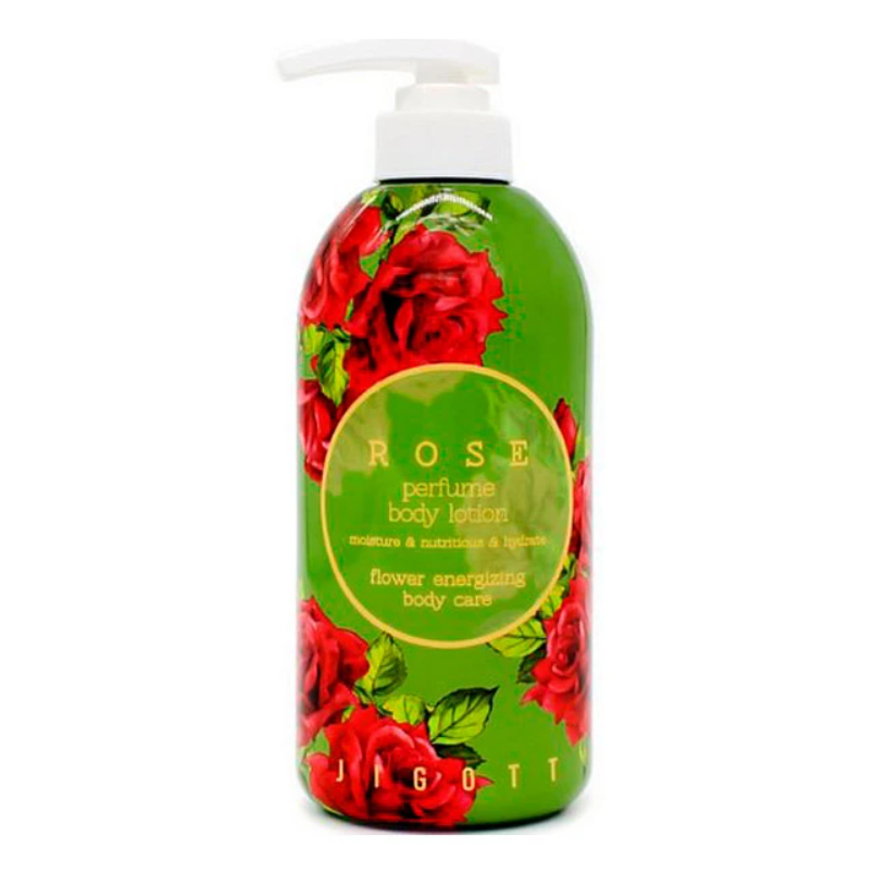 JIGOTT, Парфюмированный лосьон для тела увлажняющий с розой Rose Perfume Body Lotion, 500 мл.