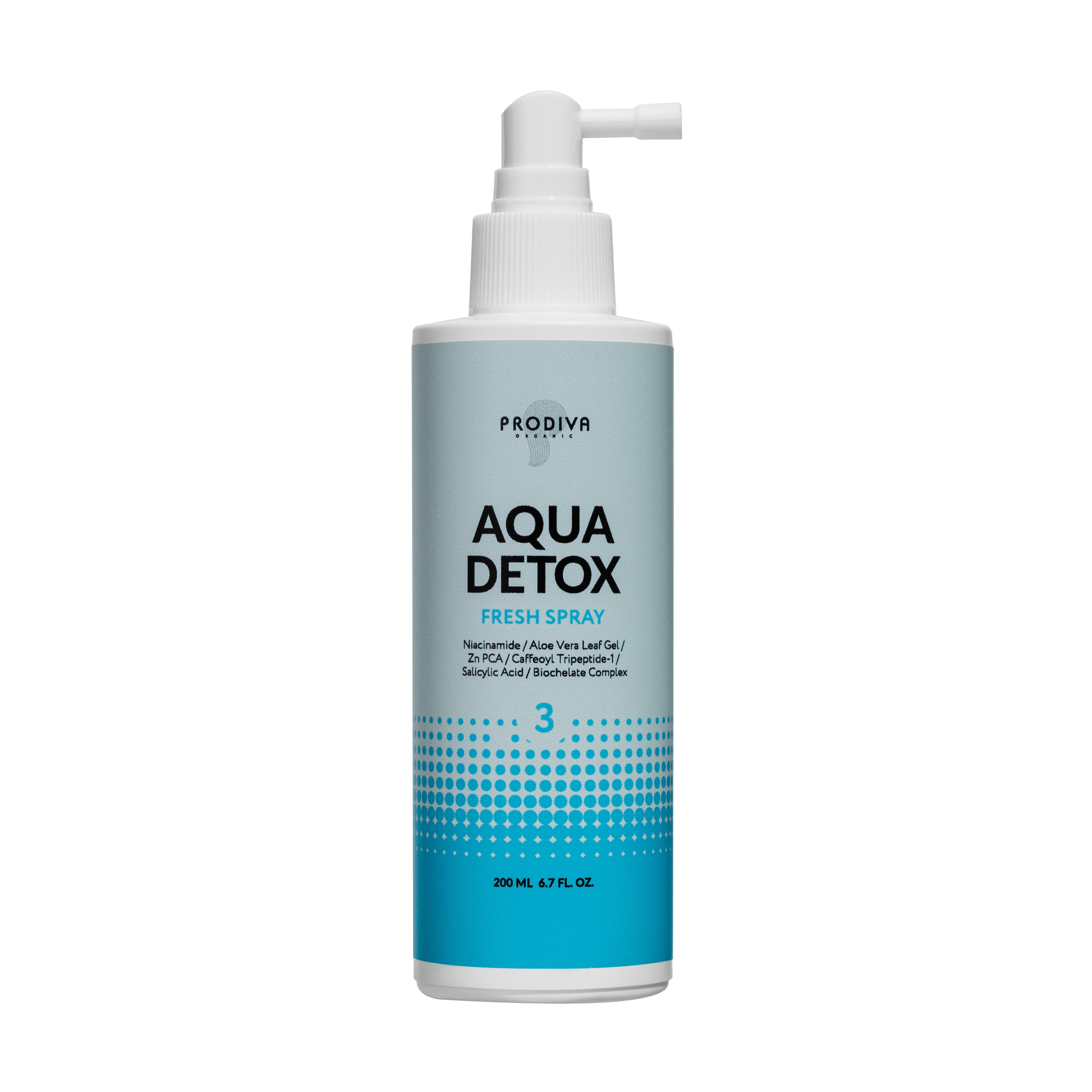 PRODIVA, Детокс спрей продлевающий свежесть кожи головы Fresh Spray Aqua Detox, 150 мл.