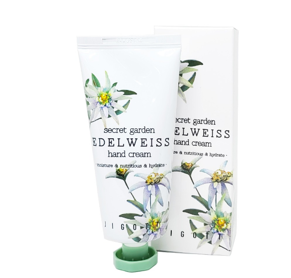 JIGOTT, Крем для рук с экстрактом эдельвейса Secret Garden Edelweiss Hand Cream, 100 мл.