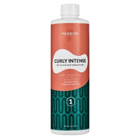 PRODIVA, Полуперманентный состав для завивки волос Curly Intense, 500 мл.