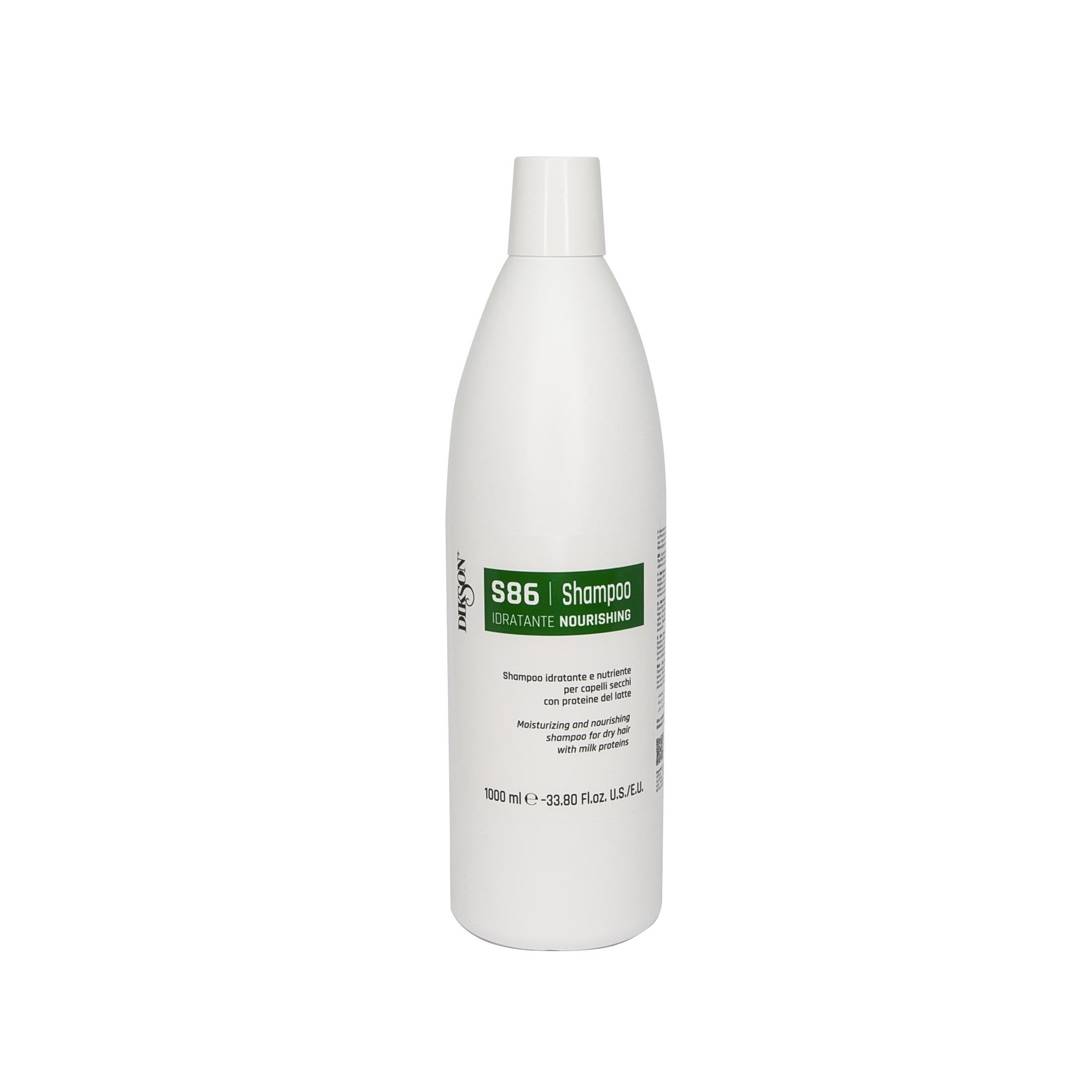 DIKSON, Увлажняющий и питательный шампунь для сухих волос с протеинами молока S86, 1000 мл.