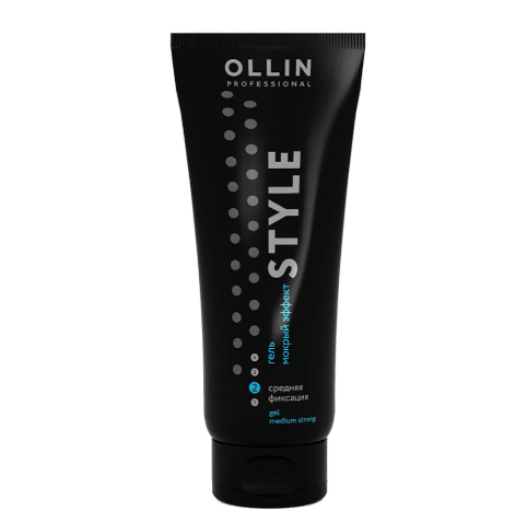 OLLIN, Гель "мокрый эффект" средней фиксации Ollin Style Wet Gel Medium, 200 мл.