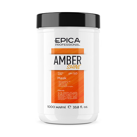 EPICA, Маска для восстановления и питания Amber Shine Organic, 1000 мл.