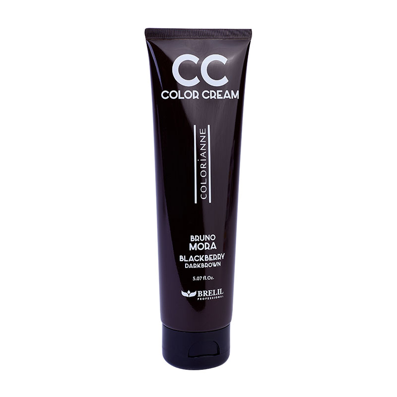 BRELIL, Семи-перманентный краситель CC-Color Cream Blackberry Darkbrown, 150 мл.