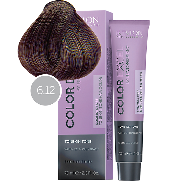 REVLON, Безаммиачная краска для волос Revlonissimo Color Excel 6.12, 70 мл.