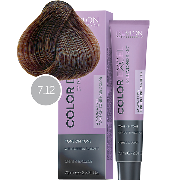 REVLON, Безаммиачная краска для волос Revlonissimo Color Excel 7.12, 70 мл.