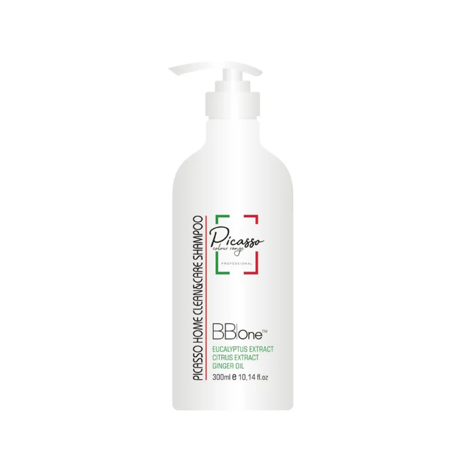 BB ONE, Шампунь для всех типов кожи головы и волос Picasso Clean & Care Shampoo Home Care Repair, 300 мл.