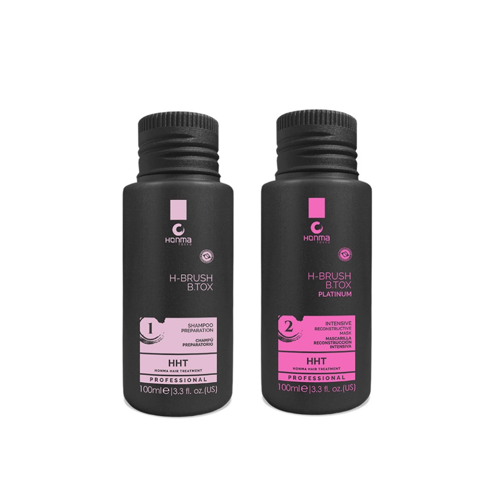 HONMA TOKYO, Набор H-Brush B.Tox Capillary (1 Шаг + 2 Шаг), 100 мл + 100 мл.